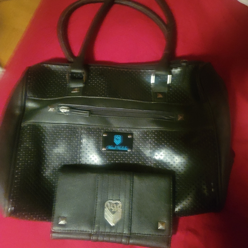 Metal mulisha purse and wallet set